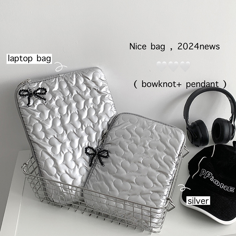 Xiaomi Laptop Accessories - Versão coreana bonito coração Tablet Bag,