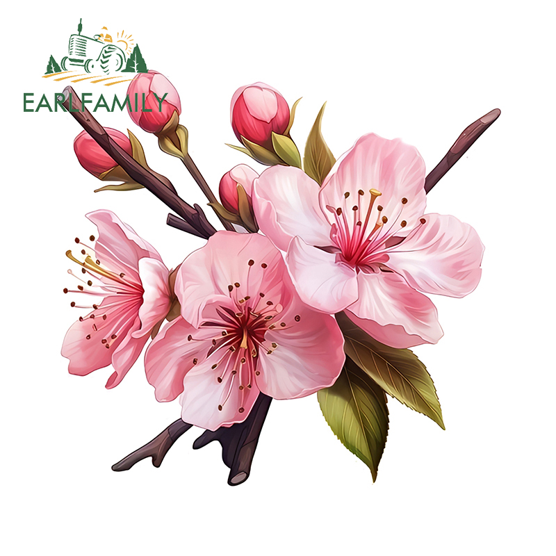 Laptop Accessories Pink - Earlfamily rosa sakura artestic adesivos de