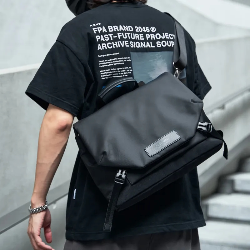 Laptop Accessories Box - Moyyi bolsa mensageiro masculina casual à