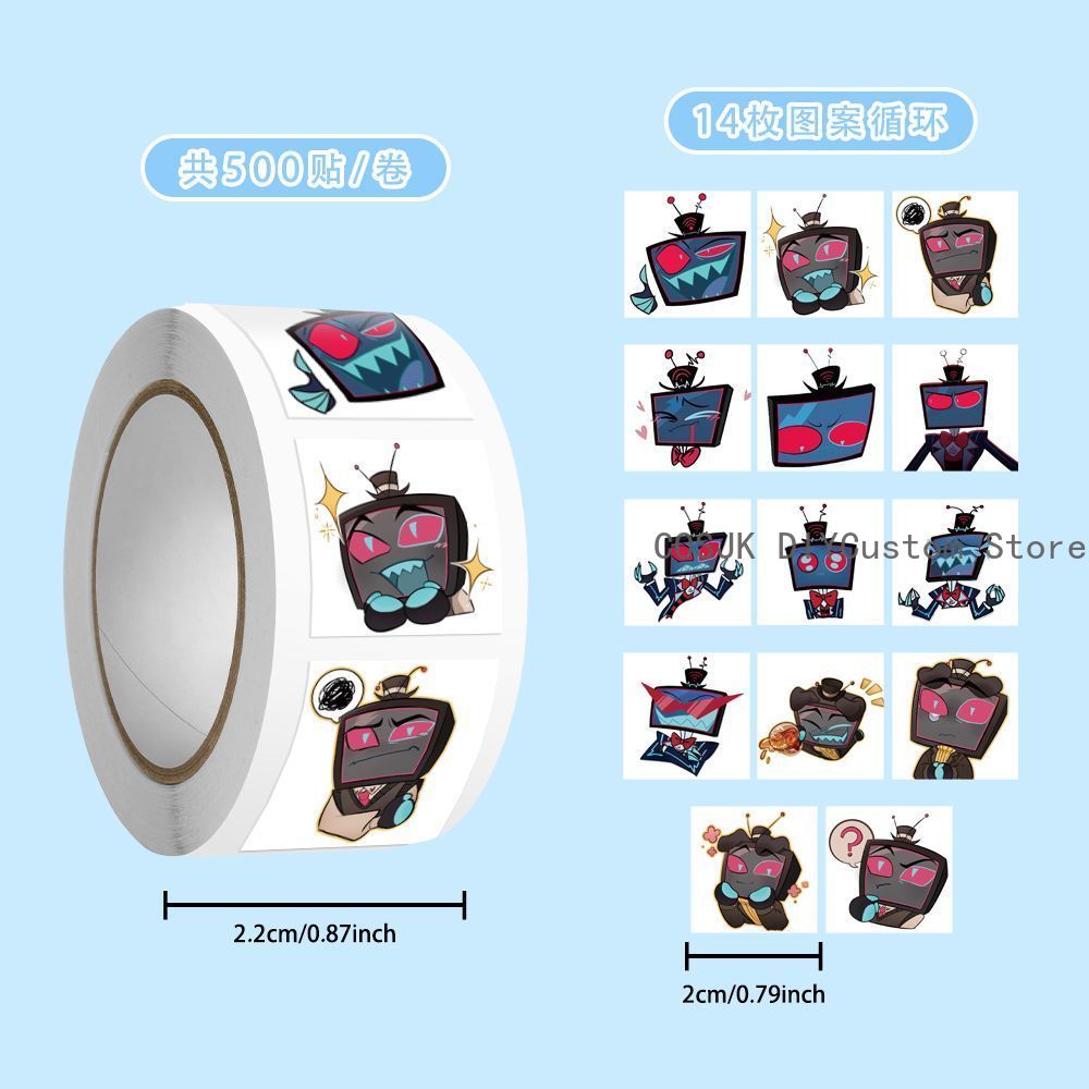 500 Adesivos em Rolo Anime Vox - Laptop Accessories For Students avaliação e preço