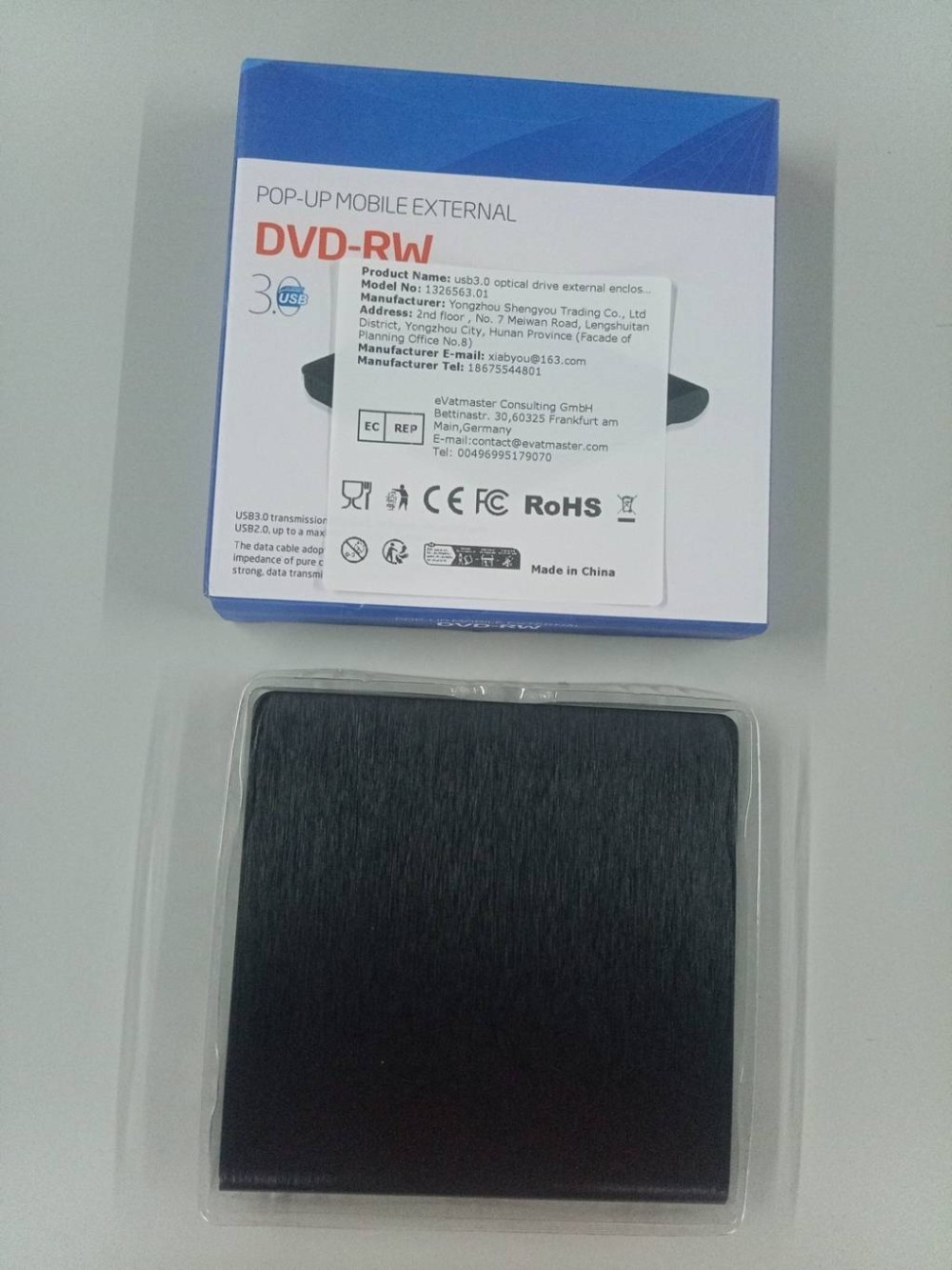 Caixa Externa Slim para DVD US - Laptop Accessories Box avaliação e preço