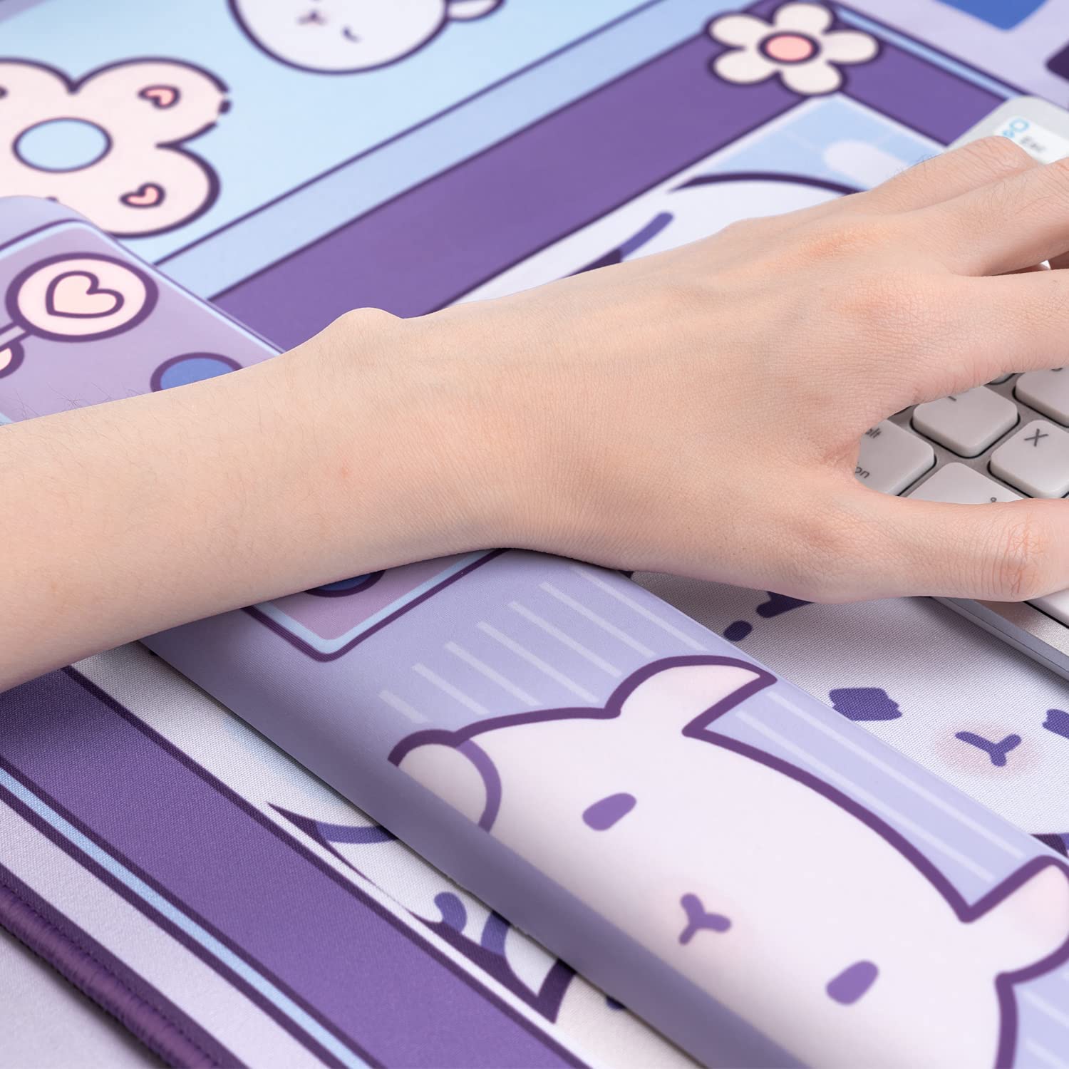 Grande kawaii gaming mouse pad - Laptop Accessories Pink avaliação e preço